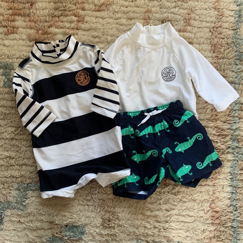 Baby Boys Bathing Suit and Rash Guard - 6 months